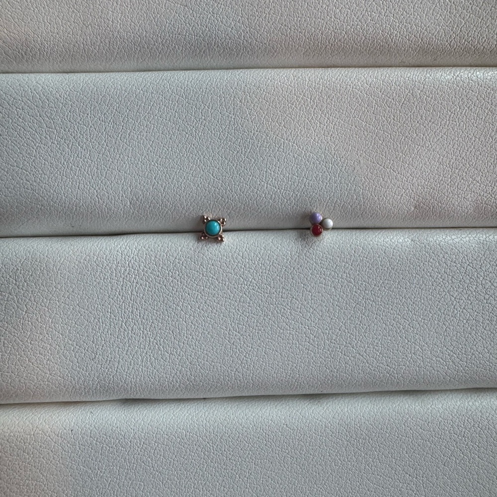 Elegant Turquoise and colorful Stud Earrings
